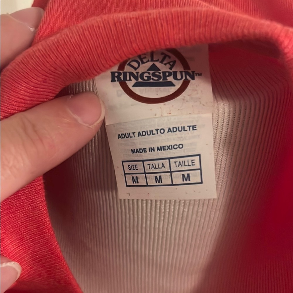 Disney Red Mickey Mouse Holiday Tee Short Sleeve - Picture 2 of 3